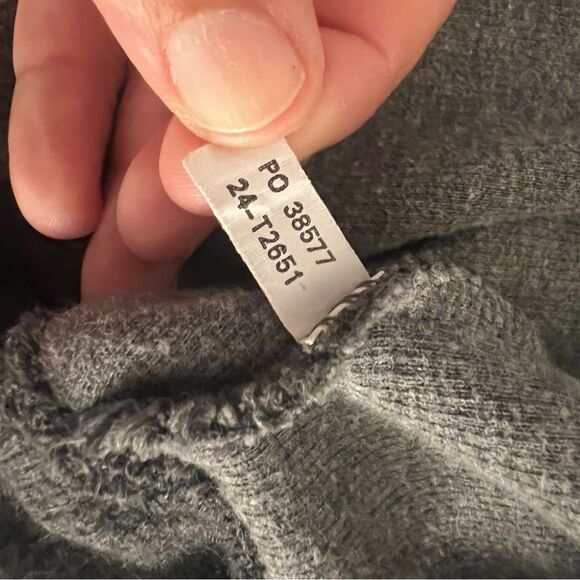 Tommy Bahama Men's Quarter Zip Knit Pullover Sweater Gray Cotton Size Large - Picture 6 of 10